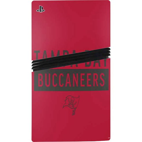 NFL Tampa Bay Buccaneers Red Performance Series PS5 Pro Bundle Skin