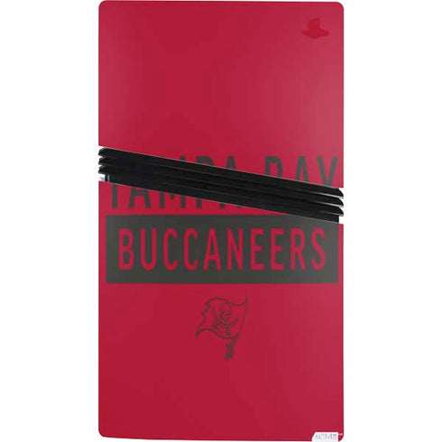 NFL Tampa Bay Buccaneers Red Performance Series PS5 Pro Console Skin