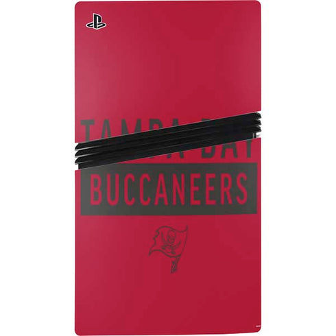 NFL Tampa Bay Buccaneers Red Performance Series PS5 Pro Disk Bundle Skin