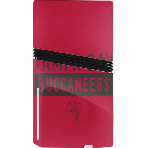 NFL Tampa Bay Buccaneers Red Performance Series PS5 Pro Disk Console Skin