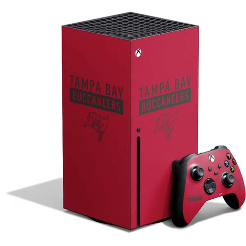 NFL Tampa Bay Buccaneers Red Performance Series Xbox Series X Bundle Skin