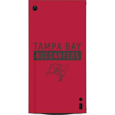 NFL Tampa Bay Buccaneers Red Performance Series XBox Series X Digital Edition Console Skin