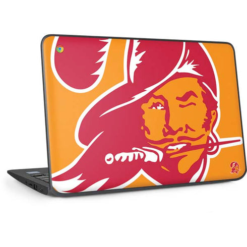 NFL Tampa Bay Buccaneers Retro Logo HP Chromebook Skin