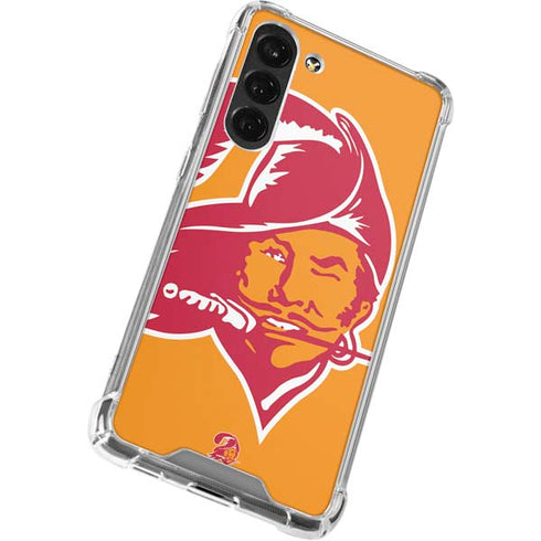 NFL Tampa Bay Buccaneers Retro Logo Galaxy S24 FE Clear Case