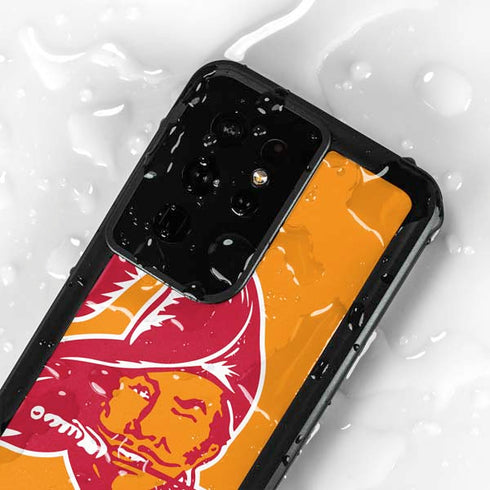 NFL Tampa Bay Buccaneers Retro Logo Galaxy S24 Ultra Waterproof Case