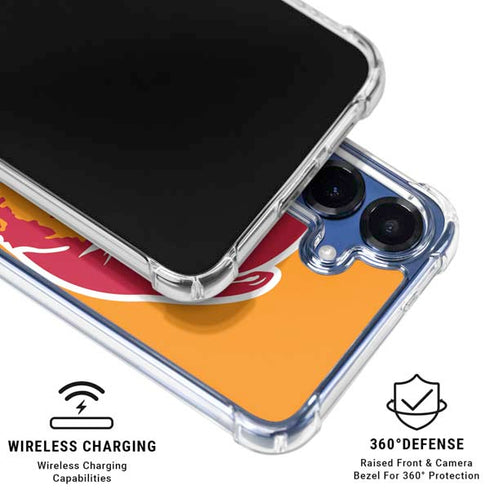 NFL Tampa Bay Buccaneers Retro Logo Galaxy S25 Plus Clear Case