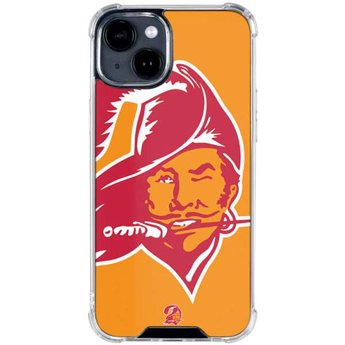 NFL Tampa Bay Buccaneers Retro Logo iPhone 15 Clear Case