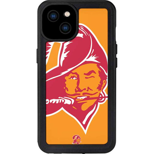 NFL Tampa Bay Buccaneers Retro Logo iPhone 15 Plus Waterproof Case