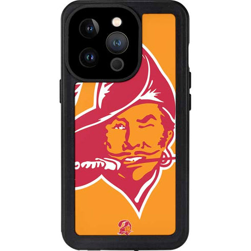 NFL Tampa Bay Buccaneers Retro Logo iPhone 15 Pro Waterproof Case