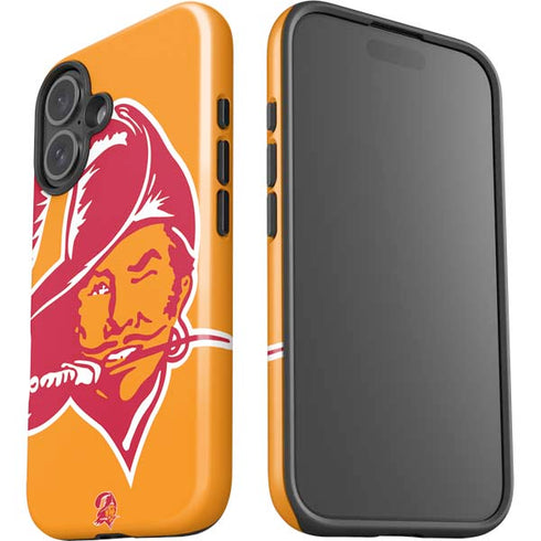 NFL Tampa Bay Buccaneers Retro Logo iPhone 16 Plus Impact Case