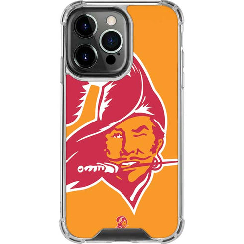 NFL Tampa Bay Buccaneers Retro Logo iPhone 16 Pro Clear Case