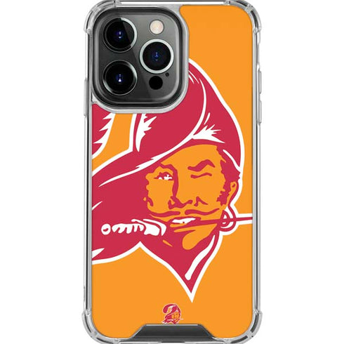 NFL Tampa Bay Buccaneers Retro Logo iPhone 16 Pro Max Clear Case