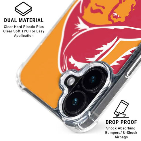 NFL Tampa Bay Buccaneers Retro Logo iPhone 17 Clear Case