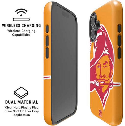 NFL Tampa Bay Buccaneers Retro Logo iPhone 17 Magsafe Impact Case