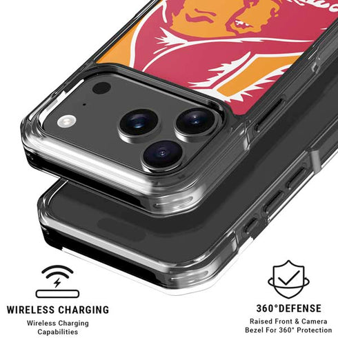 NFL Tampa Bay Buccaneers Retro Logo iPhone 18 Pro Clear Case