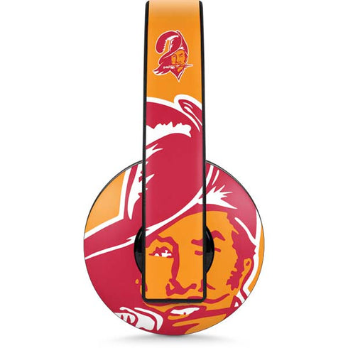 NFL Tampa Bay Buccaneers Retro Logo PlayStation 4 Gold Wireless Headset Skin