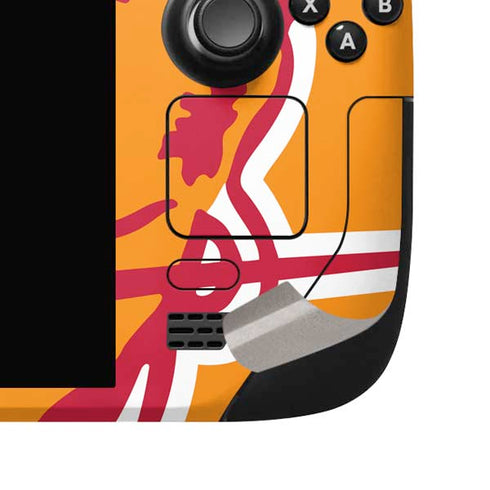NFL Tampa Bay Buccaneers Retro Logo Steam Deck Handheld Gaming Computer OLED Skin