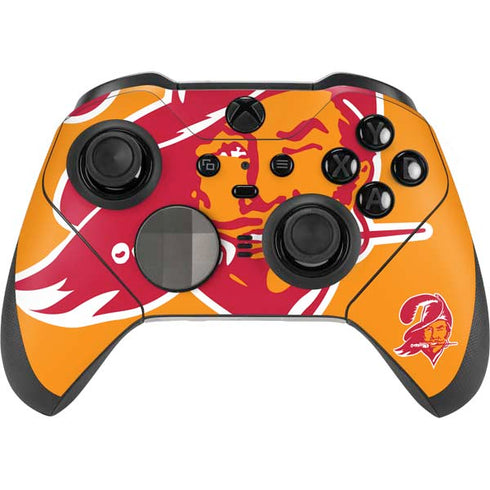 NFL Tampa Bay Buccaneers Retro Logo Xbox Elite Wireless Controller Series 2 Skin