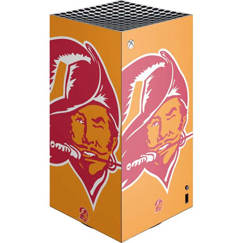 NFL Tampa Bay Buccaneers Retro Logo XBox Series X Digital Edition Console Skin