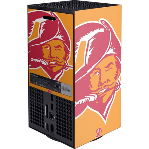 NFL Tampa Bay Buccaneers Retro Logo XBox Series X Digital Edition Console Skin