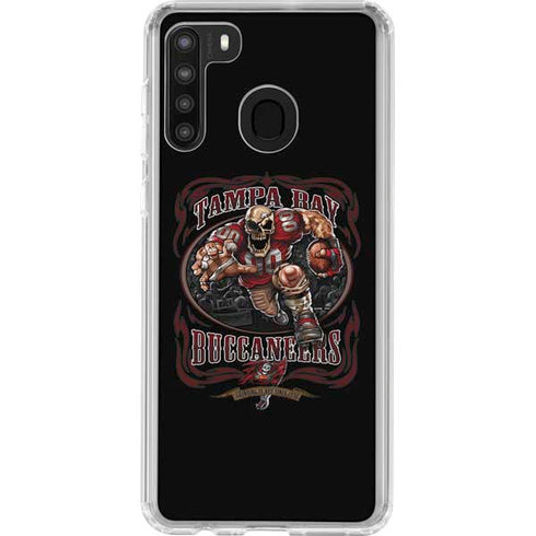Liquid Blue NFL Tampa Bay Buccaneers Running Back Galaxy A21 Clear Case