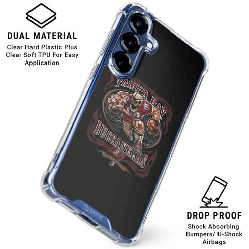 Liquid Blue NFL Tampa Bay Buccaneers Running Back Galaxy S25 Plus Clear Case
