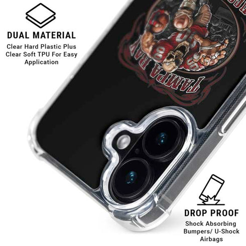Liquid Blue NFL Tampa Bay Buccaneers Running Back iPhone 17 Clear Case