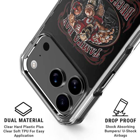 Liquid Blue NFL Tampa Bay Buccaneers Running Back iPhone 18 Pro Clear Case