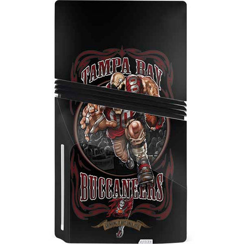 Liquid Blue NFL Tampa Bay Buccaneers Running Back PS5 Pro Disk Console Skin