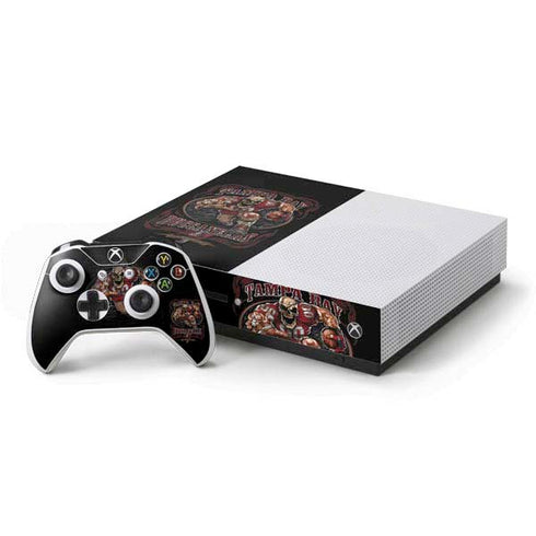 Liquid Blue NFL Tampa Bay Buccaneers Running Back Xbox One S Console and Controller Bundle Skin