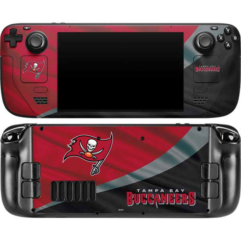 NFL Tampa Bay Buccaneers Steam Deck Handheld Gaming Computer OLED Skin