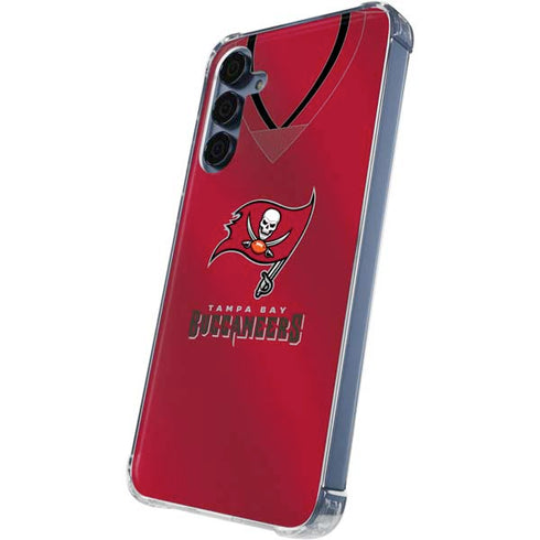 NFL Tampa Bay Buccaneers Team Jersey Galaxy A55 5G Clear Case
