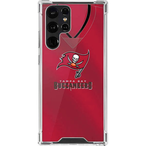 NFL Tampa Bay Buccaneers Team Jersey Galaxy S22 Ultra Clear Case