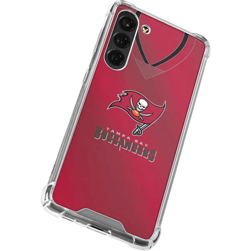 NFL Tampa Bay Buccaneers Team Jersey Galaxy S24 FE Clear Case