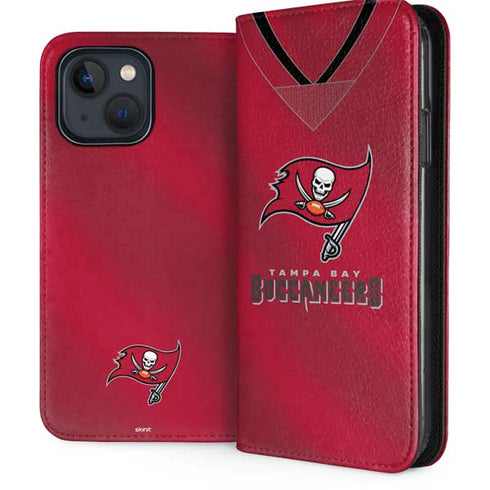 NFL Tampa Bay Buccaneers Team Jersey iPhone 15 Plus Folio Case