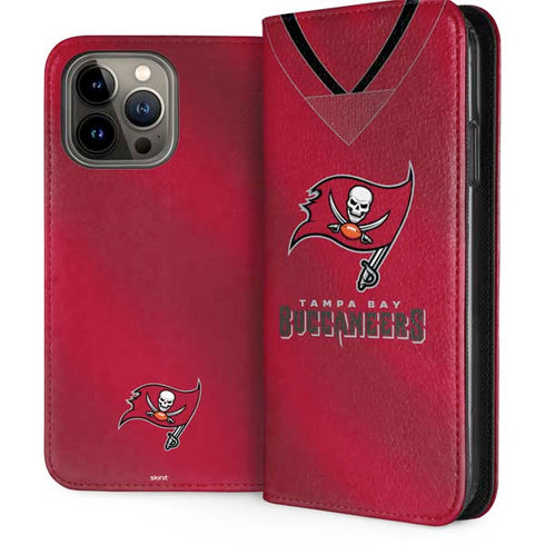 NFL Tampa Bay Buccaneers Team Jersey iPhone 15 Pro Max Folio Case