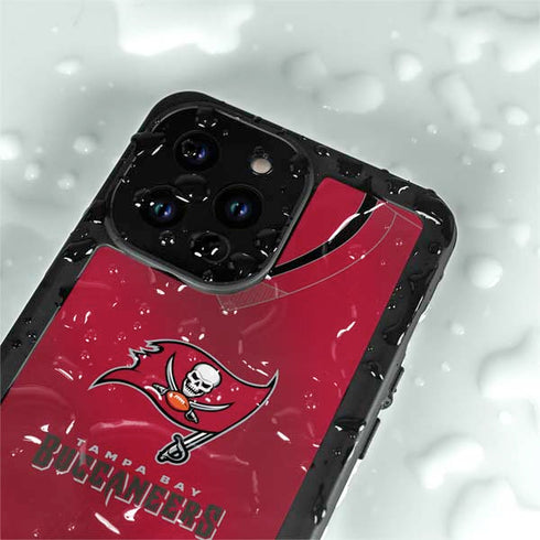 NFL Tampa Bay Buccaneers Team Jersey iPhone 15 Pro Waterproof Case