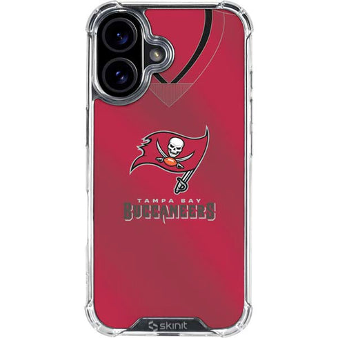 NFL Tampa Bay Buccaneers Team Jersey iPhone 16 Clear Case