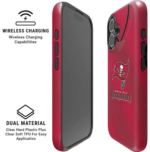 NFL Tampa Bay Buccaneers Team Jersey iPhone 16 Plus Magsafe Impact Case