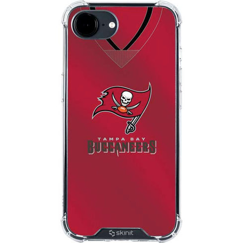 NFL Tampa Bay Buccaneers Team Jersey iPhone 16e Clear Case