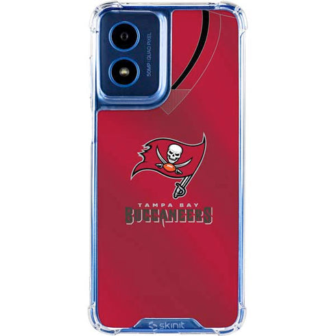 NFL Tampa Bay Buccaneers Team Jersey Moto G 5G (2024) Clear Case