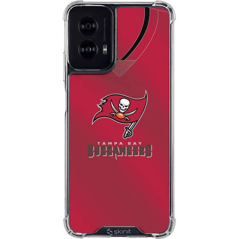NFL Tampa Bay Buccaneers Team Jersey Moto G Power 5G (2024) Clear Case