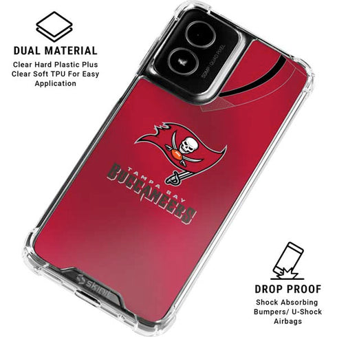 NFL Tampa Bay Buccaneers Team Jersey Moto G Power 5G (2024) Clear Case
