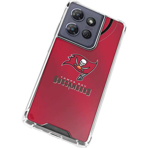 NFL Tampa Bay Buccaneers Team Jersey Moto G Power 5G (2025) Clear Case