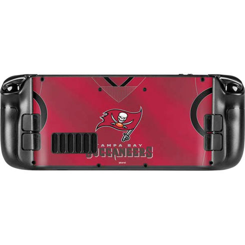 NFL Tampa Bay Buccaneers Team Jersey Steam Deck Handheld Gaming Computer Skin