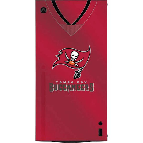 NFL Tampa Bay Buccaneers Team Jersey XBox Series X Digital Edition Console Skin