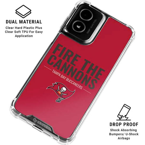 NFL Tampa Bay Buccaneers Team Motto Moto G Power 5G (2024) Clear Case