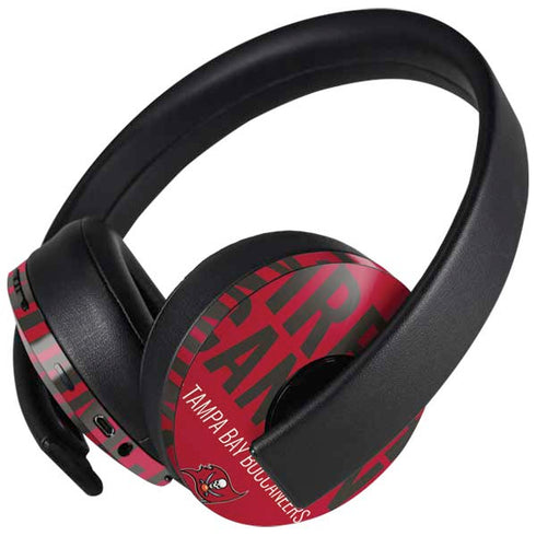 NFL Tampa Bay Buccaneers Team Motto PlayStation 4 Gold Wireless Headset Skin