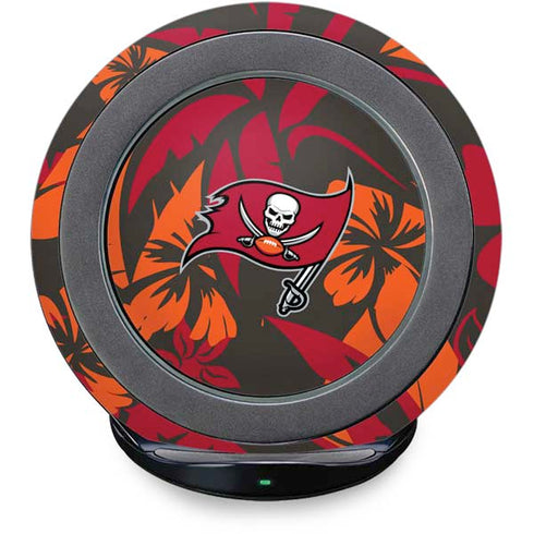 NFL Tampa Bay Buccaneers Tropical Print Fast Charge Wireless Charging Stand Skin