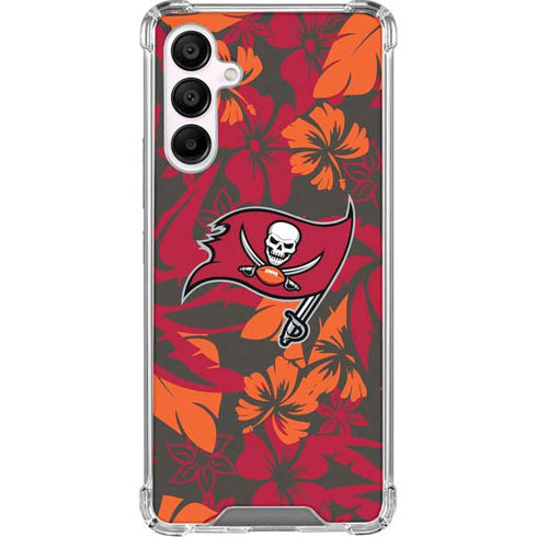 NFL Tampa Bay Buccaneers Tropical Print Galaxy A16 5G Clear Case